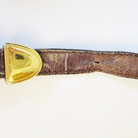 Vintage Bally Black Leather and Brown Croc Embossed Crossbody/Shoulder Handbag - Picture 13 of 15